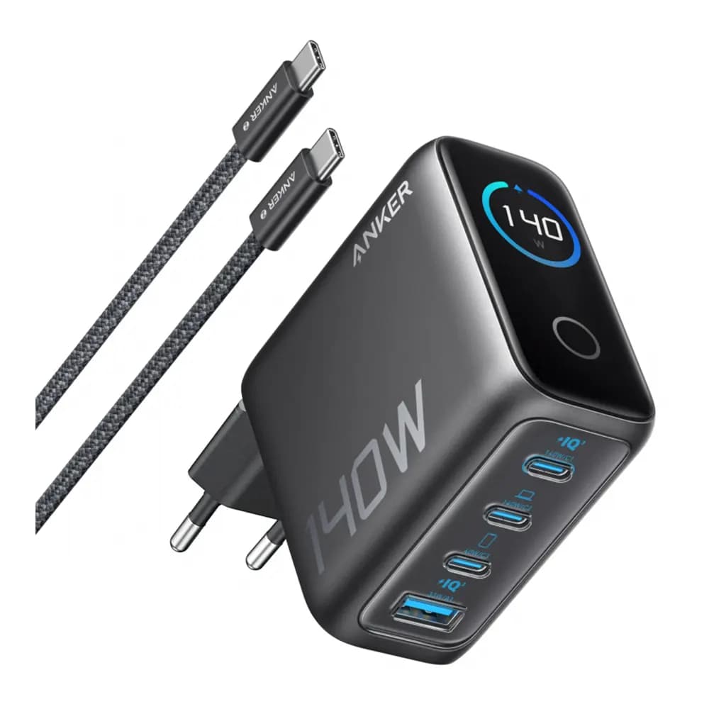 Anker Charger 140W 4-Port with USB-C Cable