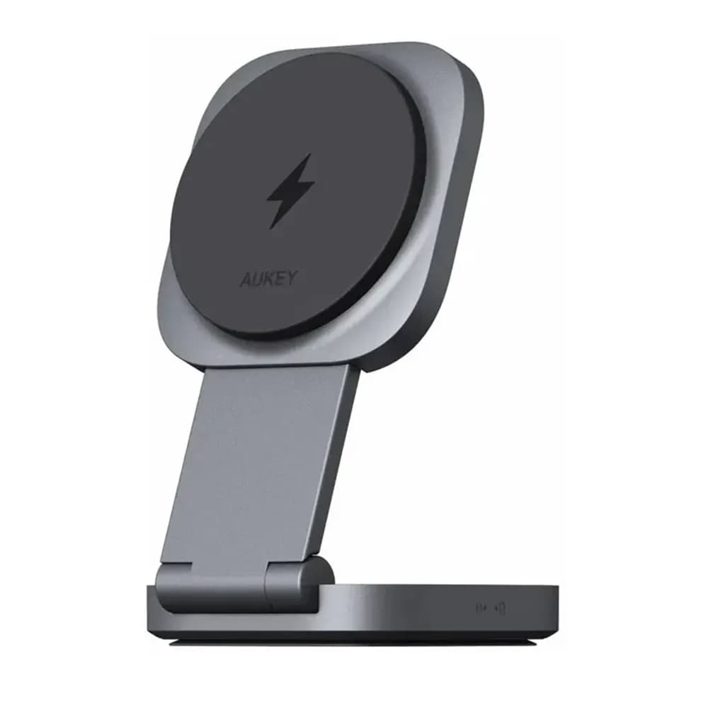 Aukey MC211 Magfusion Qi2 Foldable 2-in-1 Charger 15w