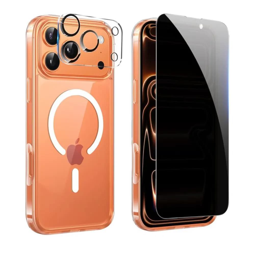 Banana Privacy Screen Protector with Lens l iPhone 17 Pro Max