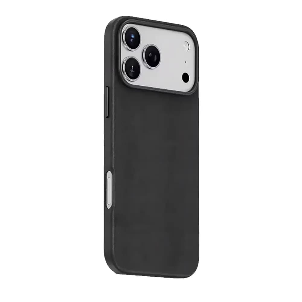 Green Lion Black Leather Magsafe Case | iPhone 17 Pro Max
